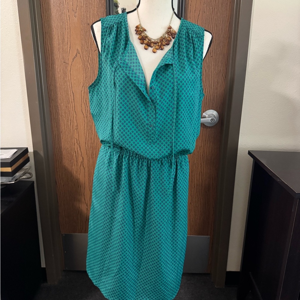 LOFT Teal Office or Summer Dress